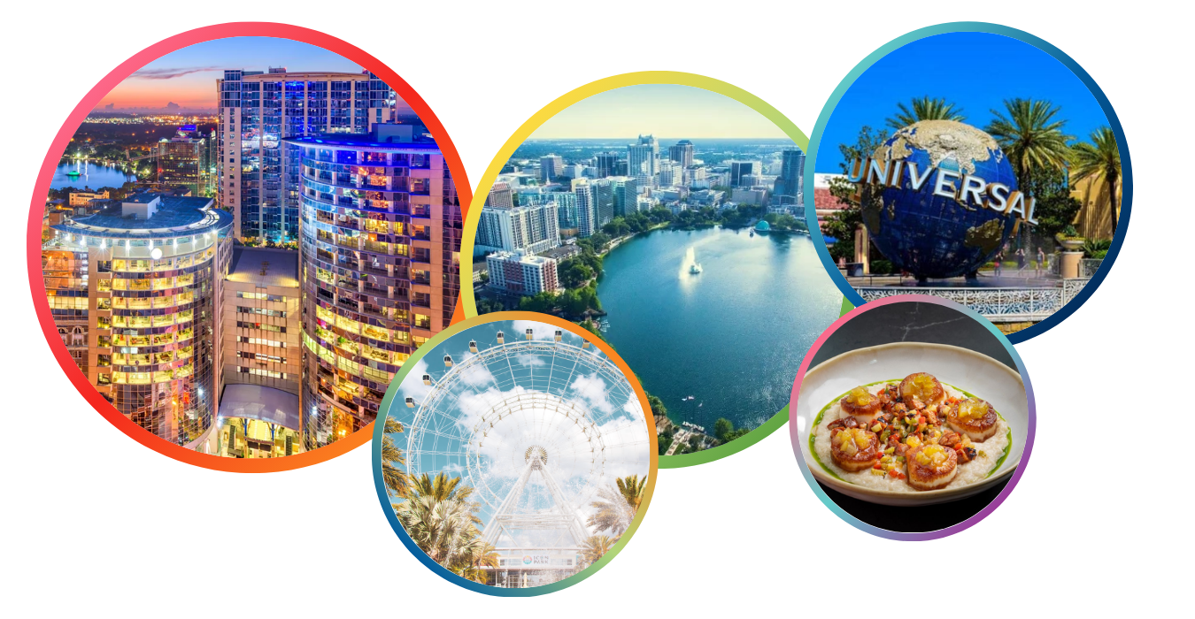 graphic featuring images of Orlando 